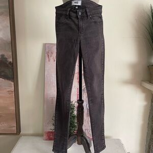 PAIGE Women's Vertigo Ultra Charcoal Skinny Jeans